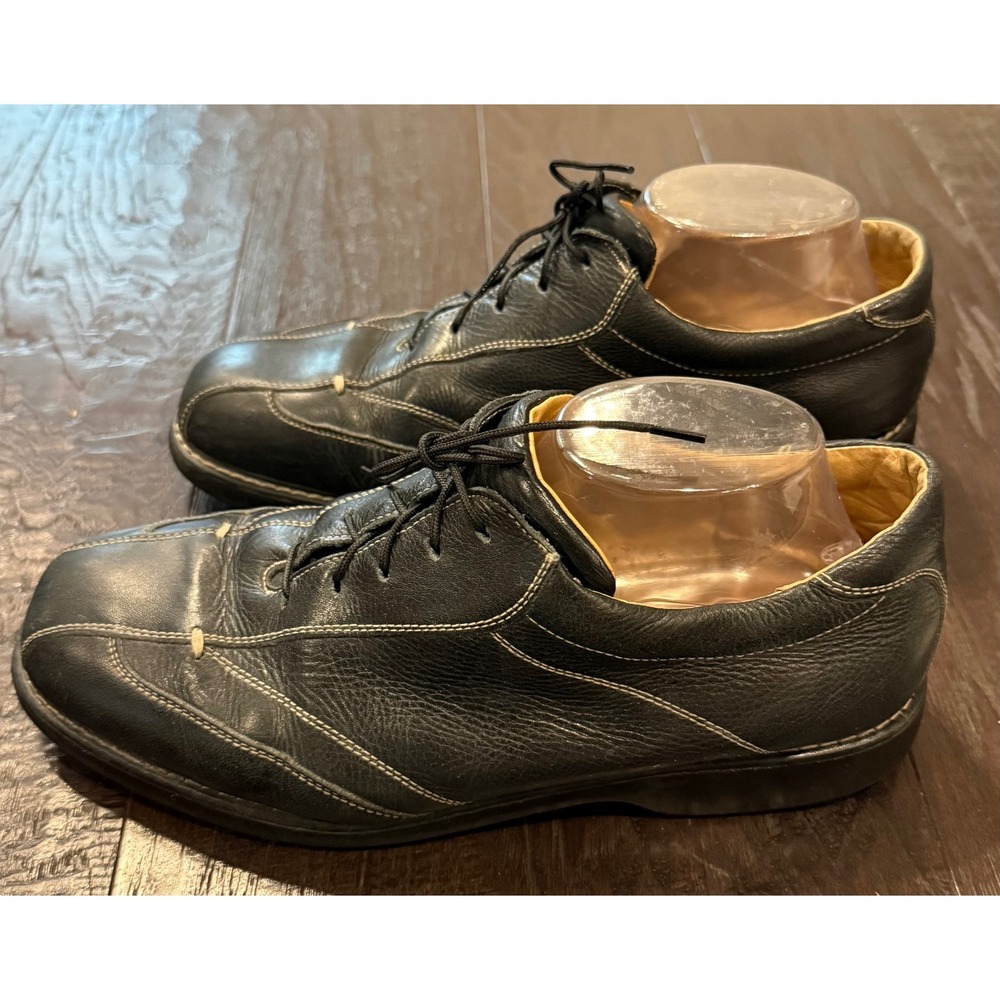 Sandro Moscoloni Vineyard 9.5 D‎ Oxford Shoes Black Leather Contrast Stitch